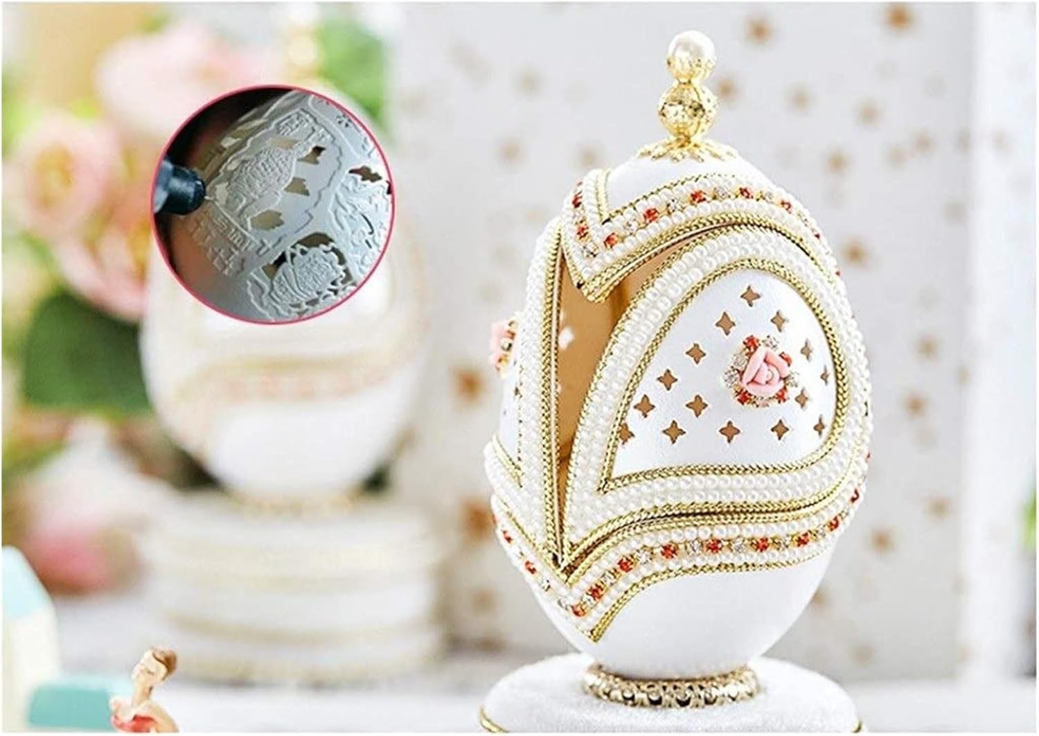 オルゴール ガゼボ 陶磁器 名曲 カーペンターズ 愛のプレリュード